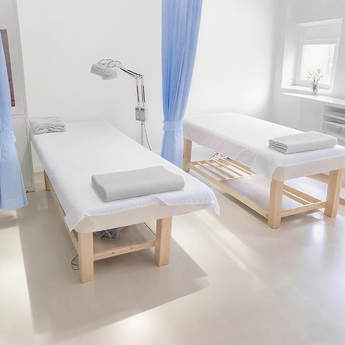 Disposable Bed Sheets 100 Pcs Massage Table Covers 31"x71" Non Woven Fabric - Image 2