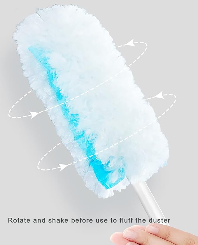 360 Degree Duster Refills White and Blue Replacement Heads 20 Counts - Image 2