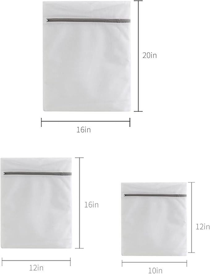 Lingerie Bags for Washing Delicates, Small Fine Mesh Laundry Bags - Image 2