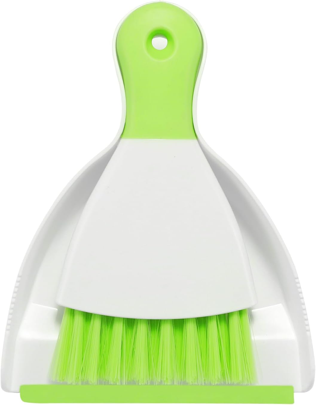 NACENA Mini Dustpan and Brush Set, Small Broom and Dustpan Set Dust Pan and Mini Hand Broom Dustpan and Broom Combo Compact for Home Table Keyboards Sofa Kitchen, Green