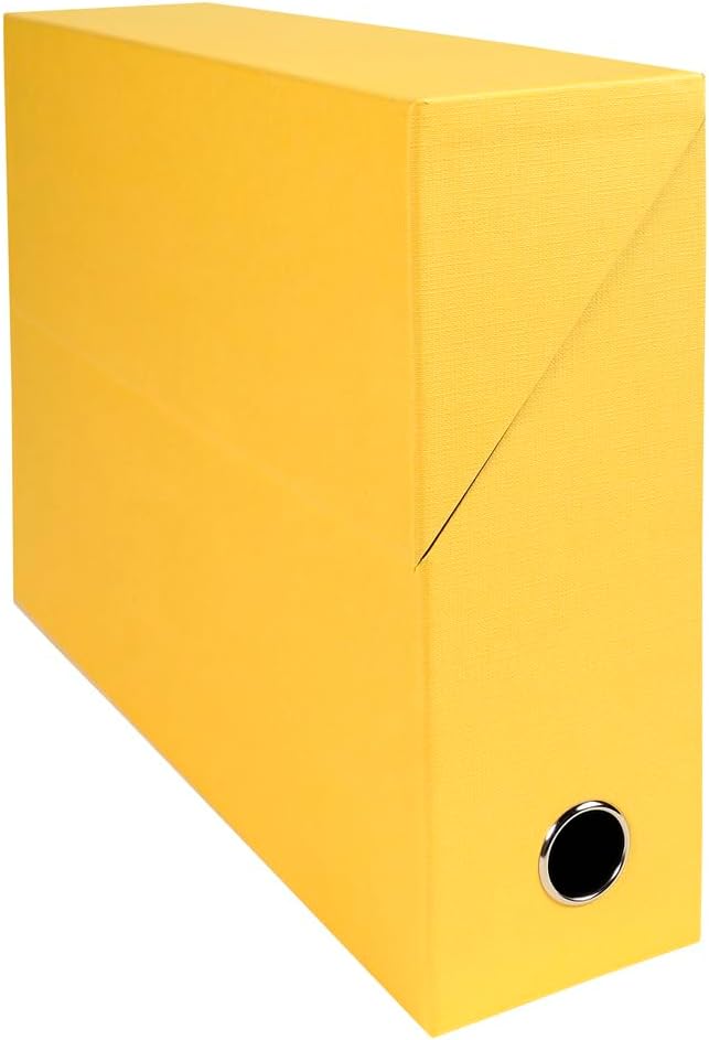 EXACOMPTA - Ref 89529E - 5 x transfer boxes made of canvas paper - 90 mm spin...