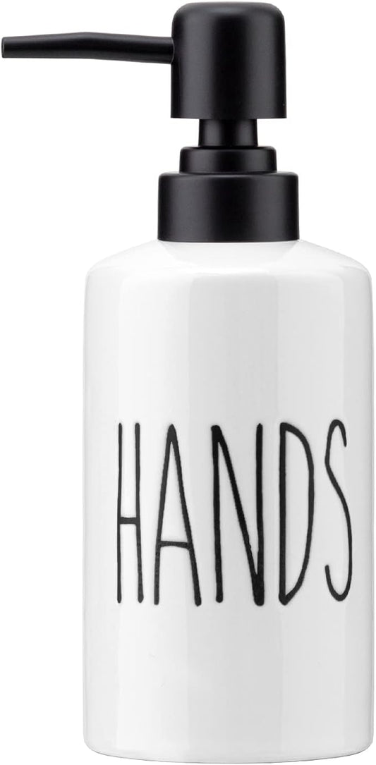 FE Hand Soap Dispenser, 10oz Ceramic Soap Dispenser by IntoYourHouseOntoYourTable