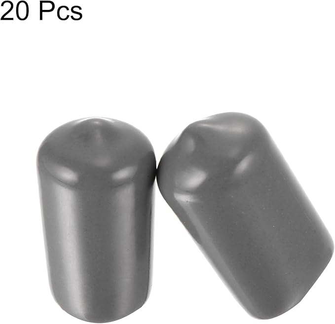 uxcell 20pcs Rubber End Caps 13mm ID Vinyl PVC Round Tube Bolt Cap Cover Screw - Image 2