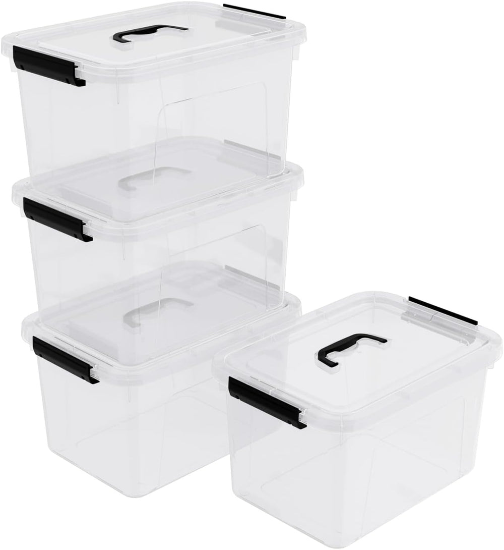 10.5 L Clear Latch Storage Bin