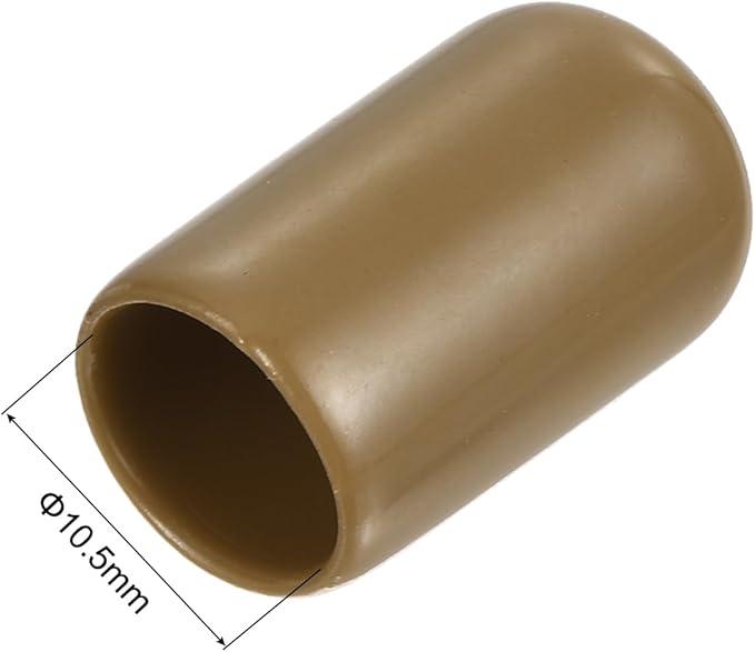 uxcell 20pcs Rubber End Caps 10.5mm ID Vinyl PVC Round Tube Bolt Cap Cover - Image 3
