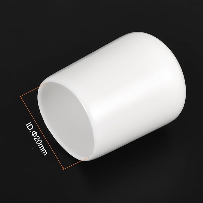 uxcell 20pcs Rubber End Caps 20mm ID Vinyl Round End Cap Cover Screw Thread - Image 3
