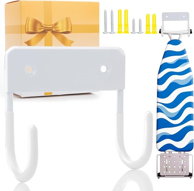 Ironing Board Holder Wall Mount, 5-Inch Wall Mount Ironing Board Hanger by Unknown