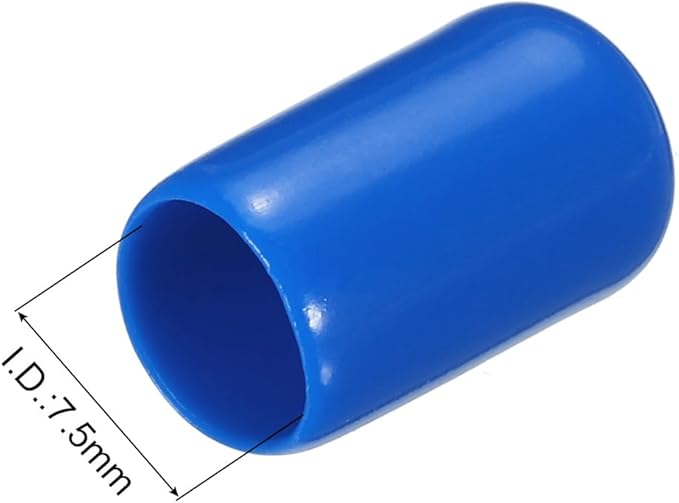 uxcell 20pcs Rubber End Caps 7.5mm ID Vinyl PVC Round Tube Bolt Cap Cover Screw - Image 3