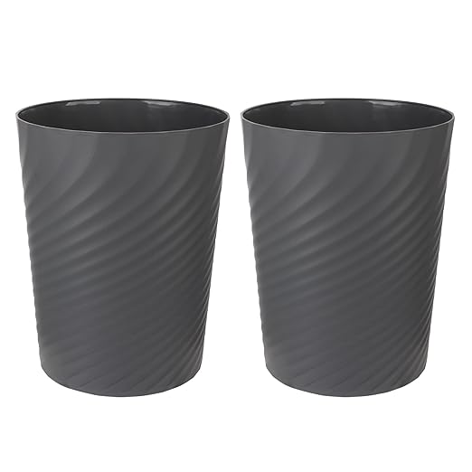 UUJOLY Plastic Small Trash Can Wastebasket, Garbage Container Basket by UUJOLY