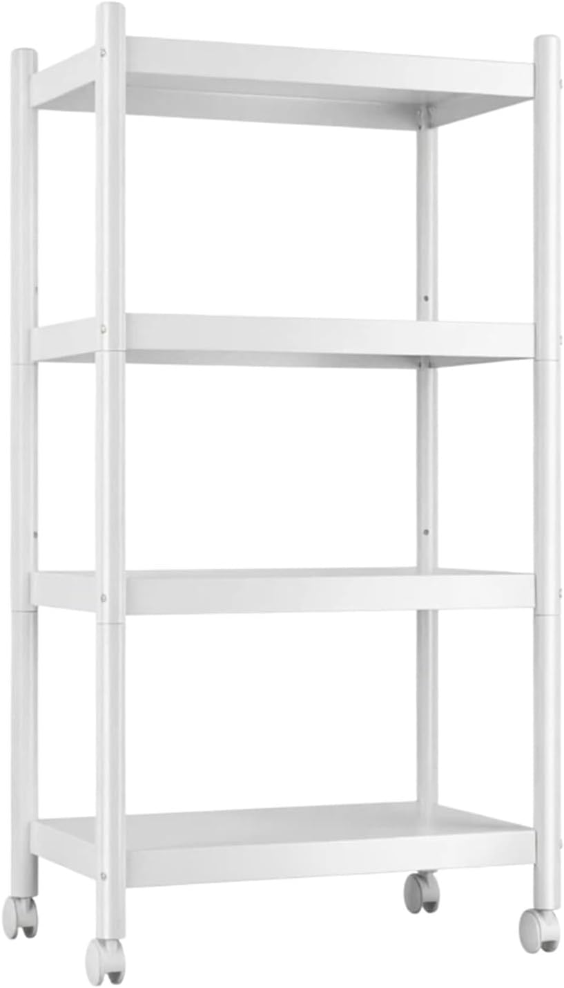 VETALLO 4 Tier White Metal Shelving Unit Storage Shelves Rack Utility Stand S...