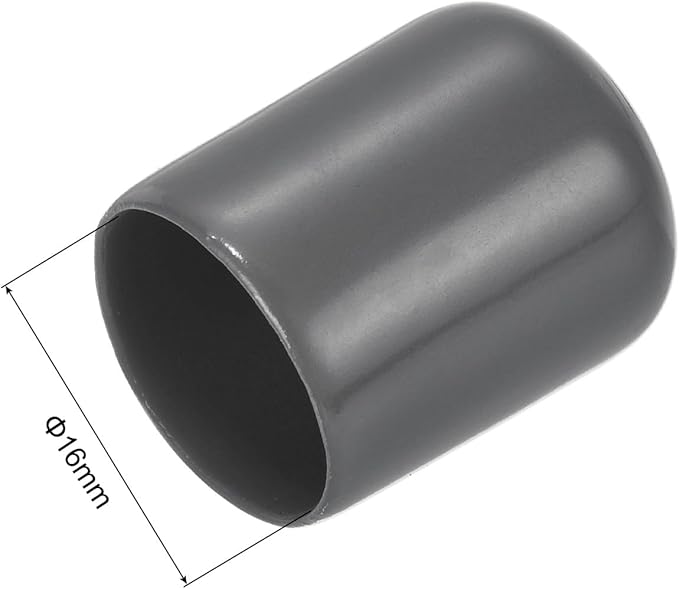 uxcell 20pcs Rubber End Caps 16mm ID Vinyl PVC Round Tube Bolt Cap Cover Screw - Image 3