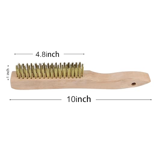 MAXMAN Brass Brush, Heavy Duty Brass Wire Brush Set 2Pcs, Metal Brush, Wire - Image 4