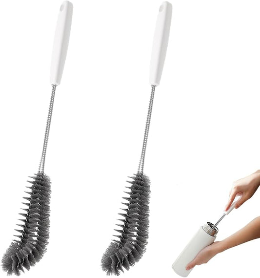 2-Pack 16 inches Long Handle Bottle Cleaning Brushes by Kwude