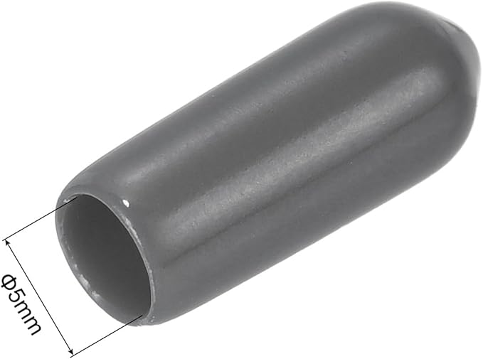 uxcell 20pcs Rubber End Caps 5mm ID Vinyl PVC Round Tube Bolt Cap Cover Screw - Image 3