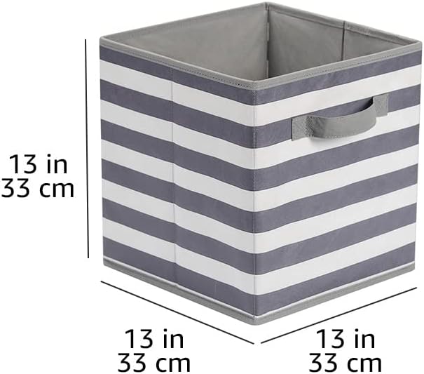 Amazon Basics Cube Organizer Storage Bins Handles, Collapsible Fabric - Image 5