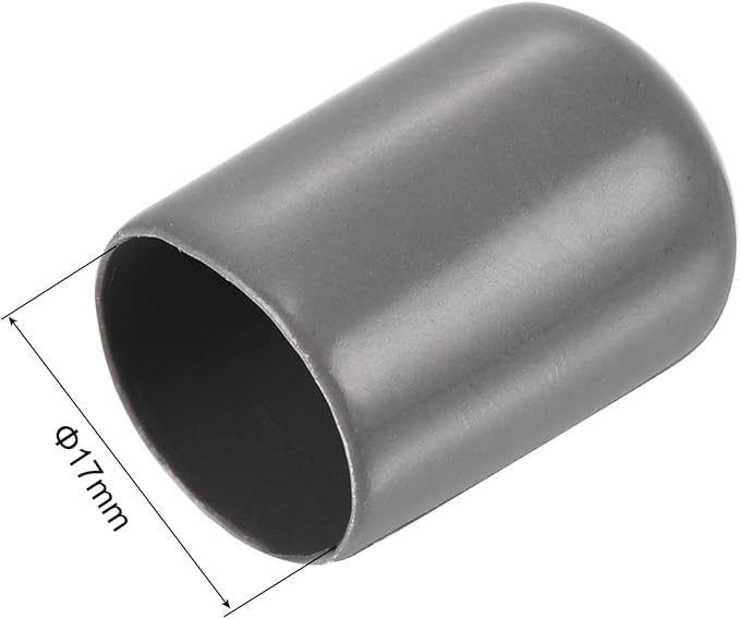 uxcell 20pcs Rubber End Caps 17mm ID Vinyl PVC Round Tube Bolt Cap Cover Screw - Image 3