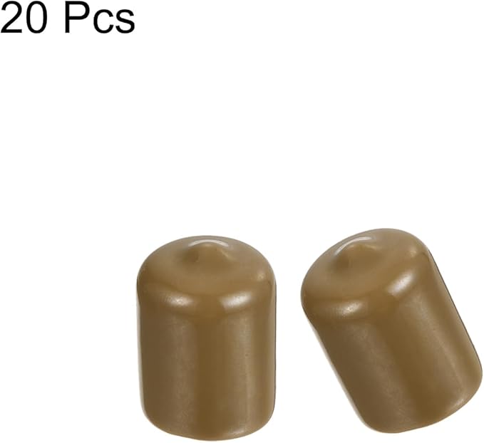 uxcell 20pcs Rubber End Caps 15.5mm ID Vinyl PVC Round Tube Bolt Cap Cover - Image 2