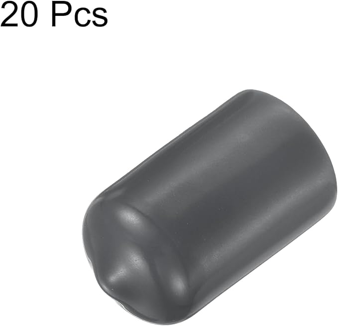 uxcell 20pcs Rubber End Caps 12.5mm ID Vinyl Round Tube Bolt Cap Cover Thread - Image 2