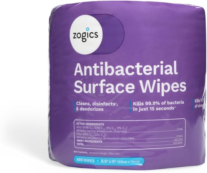 Zogics Antibacterial Wipes – Disinfecting Wipes - Image 2
