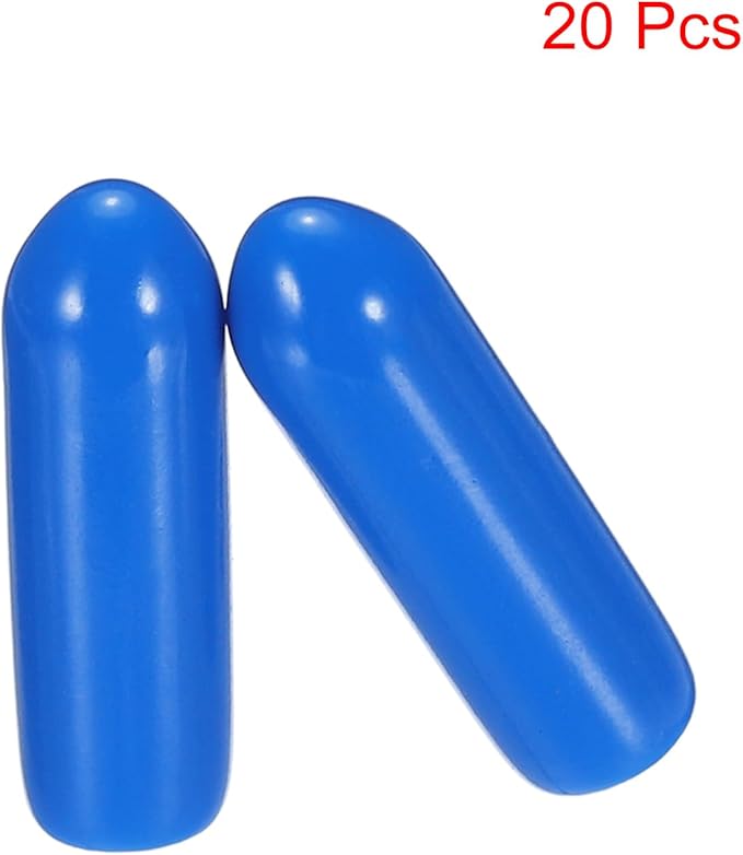 uxcell 20pcs Rubber End Caps 3.5mm ID Vinyl PVC Round Tube Bolt Cap Cover Screw - Image 2