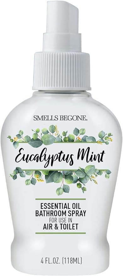 SMELLS BEGONE 4 oz Essential Oil Air Freshener Bathroom Spray by SMELLSBEGONE