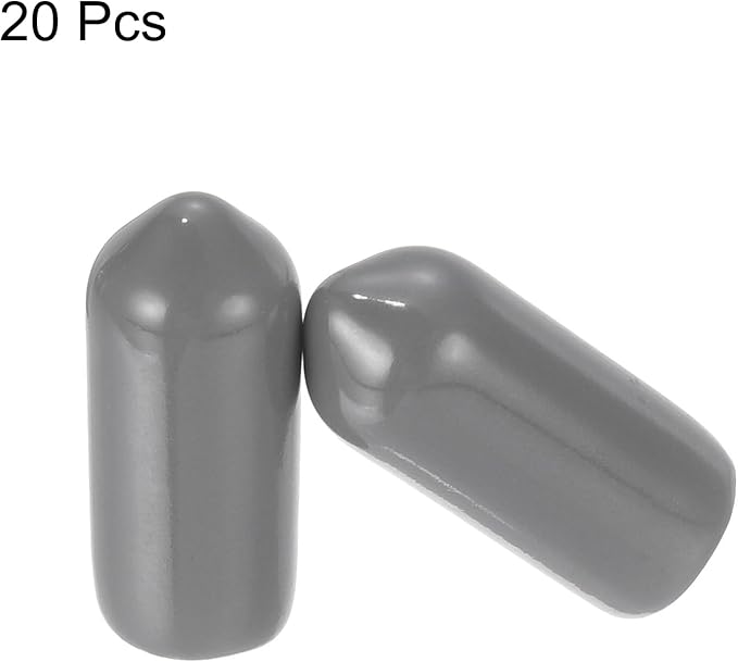 uxcell 20pcs Rubber End Caps 6mm ID Vinyl PVC Round Tube Bolt Cap Cover Screw - Image 2