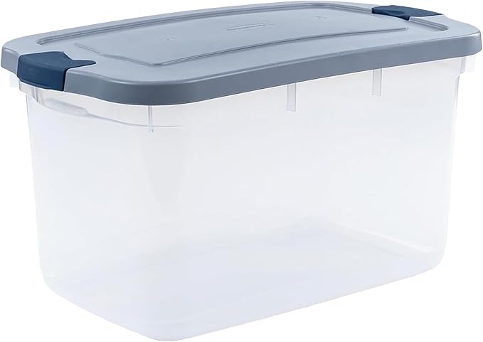 Rubbermaid Roughneck Clear 66 Qt/16.5 Gal Storage Containers, Visible Base - Image 4