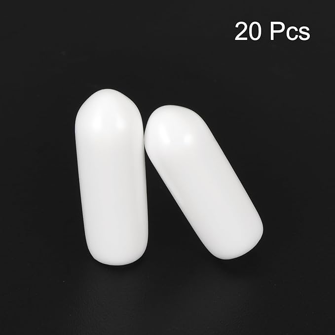 uxcell 20pcs Rubber End Caps 4mm ID Vinyl Round End Cap Cover Screw Thread - Image 2