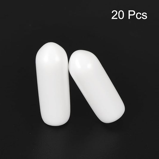 uxcell 20pcs Rubber End Caps 4mm ID Vinyl Round End Cap Cover Screw Thread - Image 2