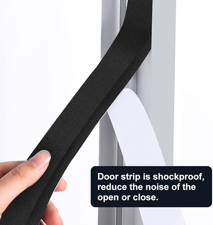 2 Rolls Weather Stripping Door Seal, Adhesive Closed Cell Weather Strip… - Image 6
