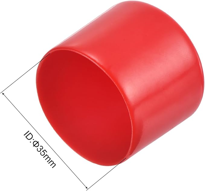 uxcell 20pcs Rubber End Caps 35mm ID Vinyl Round Tube Bolt Cap Cover Thread - Image 3