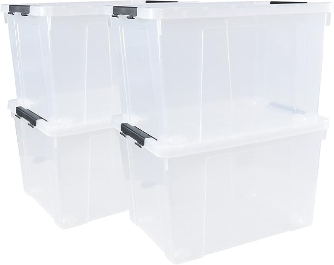 4 Pack Clear Storage Latch Bin - Image 7