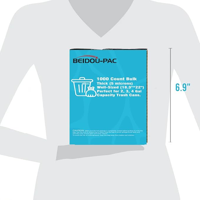 2-4 Gallon Trash Bags, Small Multi-purpose Garbage Bags - Image 6