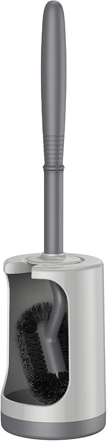 HAMITOR Toilet Bowl Brush Holder Set: Curved Design by HAMITOR