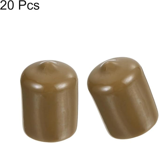 uxcell 20pcs Rubber End Caps 16mm ID Vinyl PVC Round Tube Bolt Cap Cover Screw - Image 2
