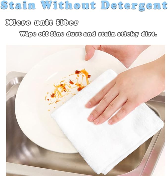 Microfiber Cleaning Cloth-24Pcs Ultra Soft Highly Absorbent Rags - Image 4