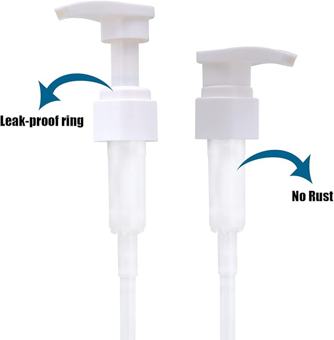 Cosywell Pump Bottle Dispenser Plastic Pump Bottles Refillable Bottles Wide - Image 3