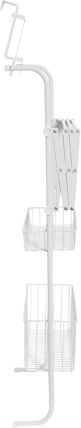 Household Essentials Metal Over the Door Drying Storage Rack, White