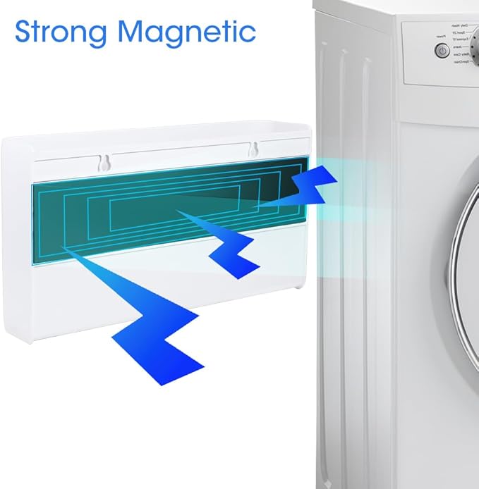 Picowe 3 PCS Magnetic Laundry Storage, Magnetic Storage Box - Image 3