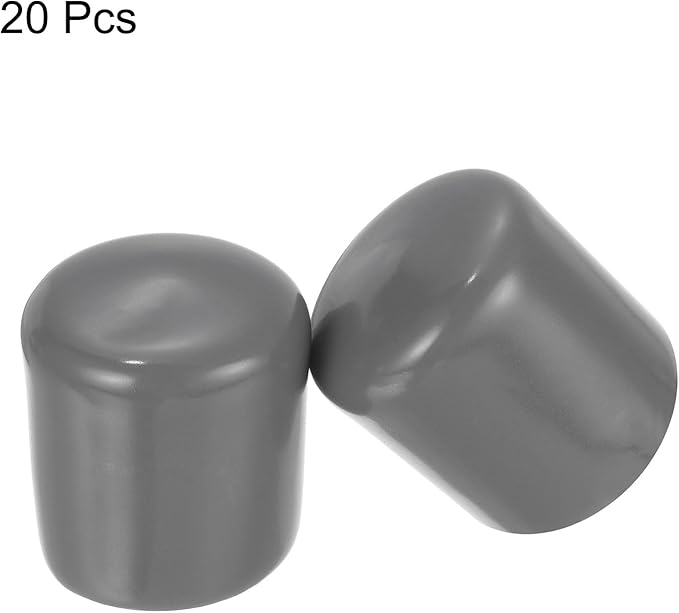 uxcell 20pcs Rubber End Caps 24mm ID Vinyl PVC Round Tube Bolt Cap Cover Screw - Image 2