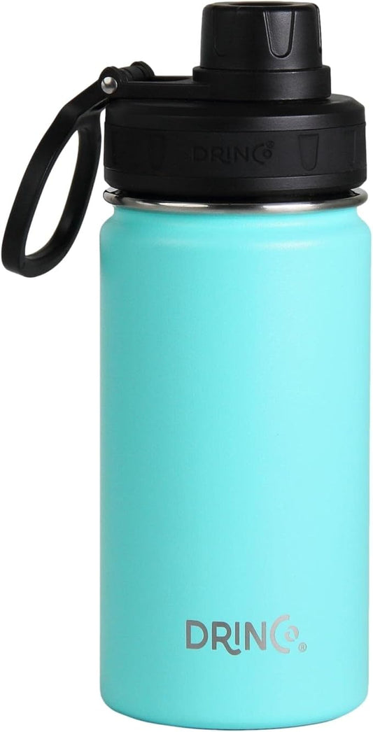 DRINCO Stainless Steel Water Bottle Spout Lid Vacuum Insulated Double Wall by Drinco