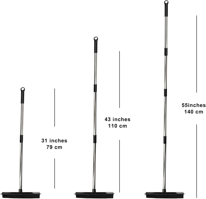 Pet Hair Rubber Broom Floor Brush - Image 2