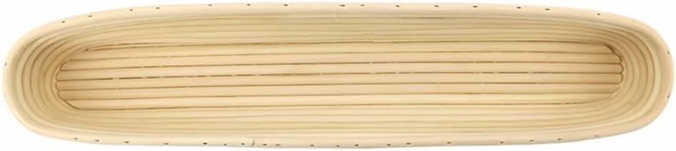 15 inches Baguette Banneton Bread Proofing Basket and Linen Liner Set 2 Pack, Sourdough Proofing Basket Round Proofing Bowls Handmade Rattan Baskets Perfect for Professional & Home Bread Baking