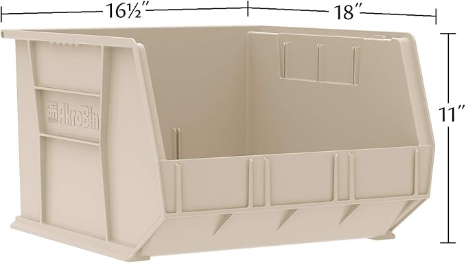 Akro-Mils 30270 AkroBins Plastic Storage Bins, Space-Saving Stackable Bins - Image 2