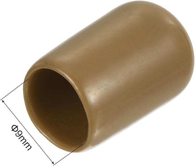 uxcell 20pcs Rubber End Caps 9mm ID Vinyl PVC Round Tube Bolt Cap Cover Screw - Image 3