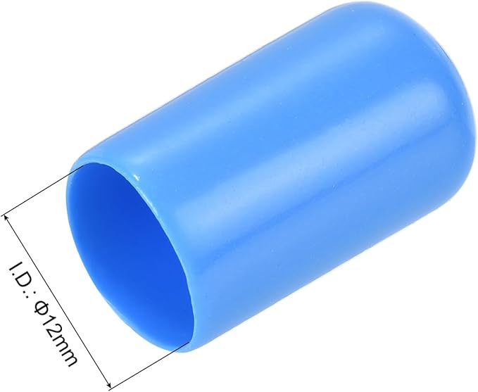 uxcell 20pcs Rubber End Caps 12mm ID Vinyl Round Tube Bolt Cap Cover Screw - Image 3