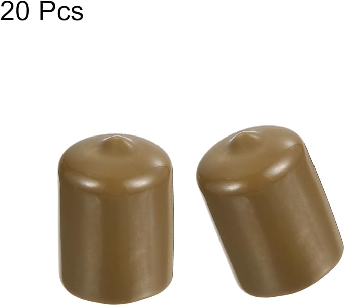 uxcell 20pcs Rubber End Caps 20mm ID Vinyl PVC Round Tube Bolt Cap Cover Screw - Image 2