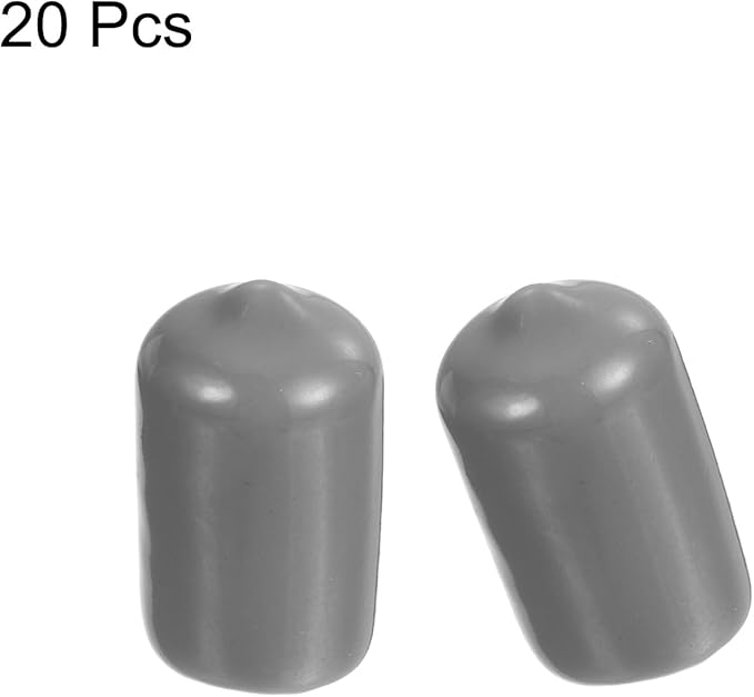 uxcell 20pcs Rubber End Caps Protective Caps 13mm ID Vinyl PVC Round Tube Bolt - Image 2