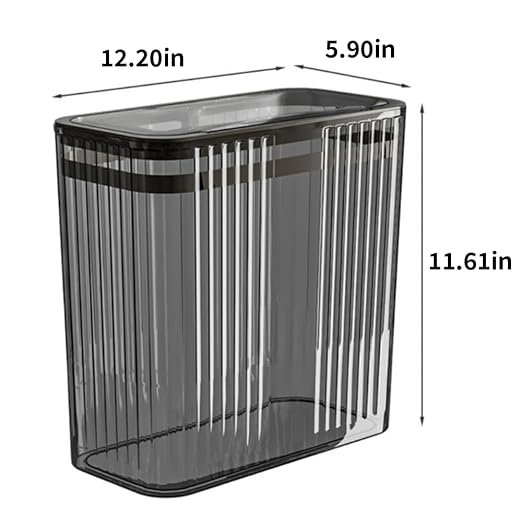 Transparent Trash Can, Bathroom Trash Cans - Image 2
