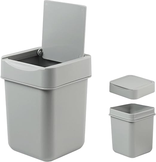 carrotez Mini Trash Can, Countertop Trash Can 2 Liter/ 0.5 Gallon, Mini - Image 4